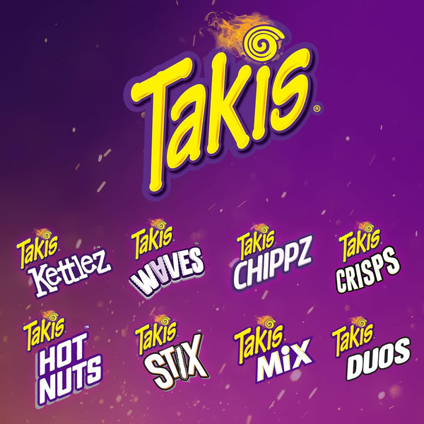Takis Mini Variety Pack Assorted Flavored Rolled Tortilla Chips