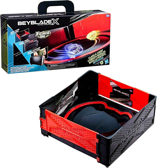 Beyblade X Clash & Carry Beystadium Battle Arena Spinning-Top Toys, Kids, Ages 8+