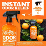 Angry Orange Pet Odor Eliminator with Natural Orange Oil - 24 oz - Non-Toxic, Citrus Scent