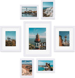 Vittanly 10 Pack Picture Frames Collage Wall Decor, Gallery Wall Frame Set for Wall or Tabletop Display, Engineered Wood and Shatter-resistant Plexiglass, Multi Sizes with 8x10, 5x7, 4x6 Frames, Black