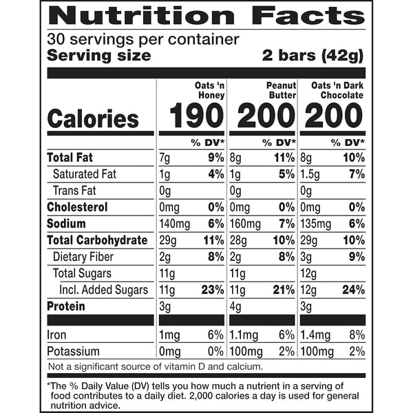 Nature Valley Crunchy Granola Bars Value Pack 60 Bars 44.7 OZ Count