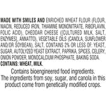 Goldfish cheddar cheese crackers, 27.3 oz carton, 100% real cheese, plant-based colors, 55 pieces per serving