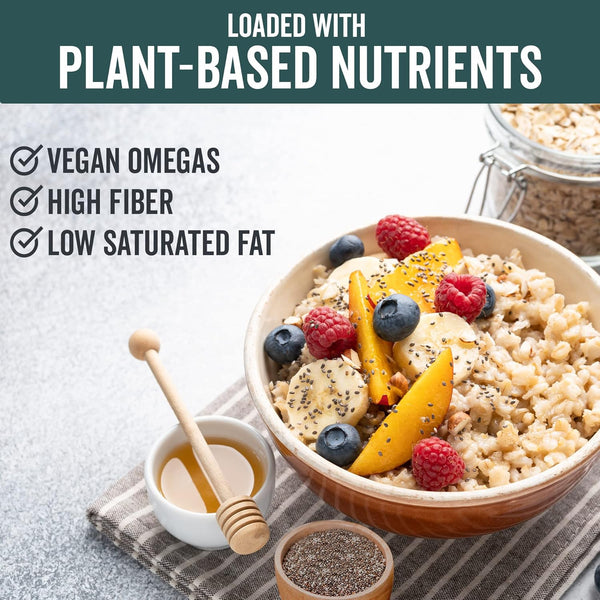 Viva Naturals Organic Chia Seeds, 2 lb - Plant-Based Omega-3 & Vegan Protein, Gluten Free