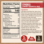 Kodiak Cakes Chewy Granola Snack Bars, S'mores, High Protein, 100% Whole Grains, Pack of 4