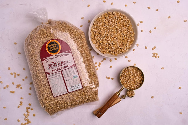 Medium White Popcorn Kernels from Amish Country in 6 lb Bag