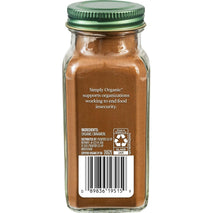 Simply Organic Non-GMO Organic Ceylon Ground Cinnamon, 2.08 Ounce, Mild and Aromatic Flavor
