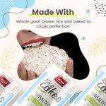 LIEBERS Rice Cakes, Kosher Certified Snack, Pack of 3, Unsalted