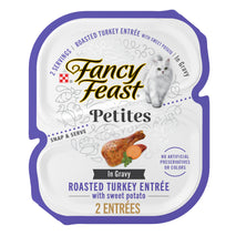 purina fancy feast petites with roasted turkey entrée wet cat food - 2.8 oz tubs - pack of 12