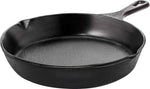 Utopia Kitchen Cast Iron Skillets 12 Inch, Chef's Pan, Pre-Seasoned Frying Pan, Stovetop, Oven, Campfire and Grill Large Skillet, Even Heat Distribution Multipurpose Cast Iron Pan - Black