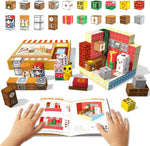 Payleeg Magnetic Blocks, Forest Animals Magnet World Set, Magnetic Building Cubes for Boys Girls Age 4-8, 5-7, 8-12, STEM Montessori Sensory Toys for 3+ Toddlers, Travel Outdoor Toy Gifts for Kids