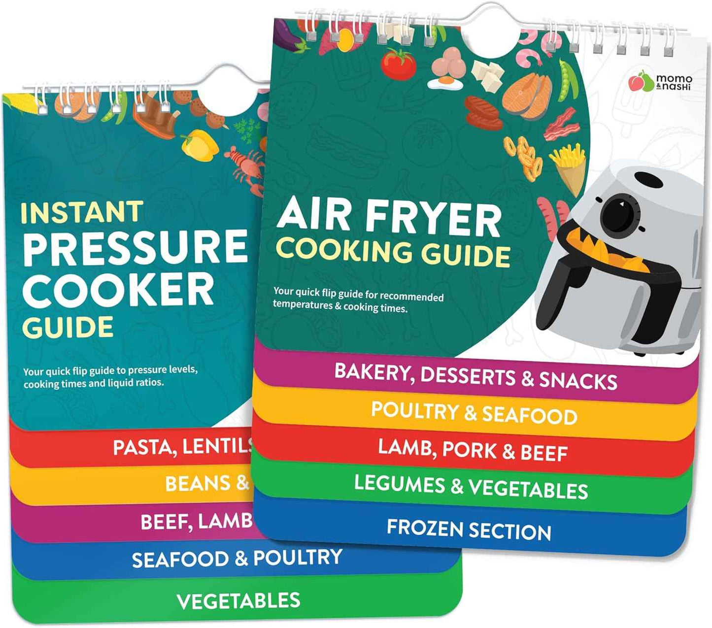Air Fryer Cheat Sheet Magnets Cooking Guide Booklet - Air Fryer Cookbooks - Air Fryer Liners - Air Fryers Kitchen Gifts Gadgets 2026 - Air Fryer Accessories Cooking Guide - Valentine Gifts for Women