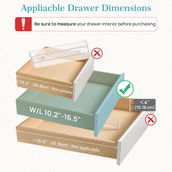 12 Pack Drawer Dividers for Clothes and Storage
