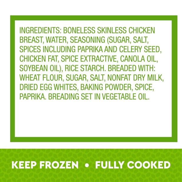 Just Bare® Chicken Lightly Breaded Breast Bites| Fully Cooked | 16 G Protein Frozen | 1.50 LB, 24 Ounce