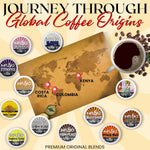 InfuSio Flavored Coffee Pods Variety Pack, 96 Count, 12 Medium Roast Blends, Compatible with Keurig K-Cup 2.0 Brewers