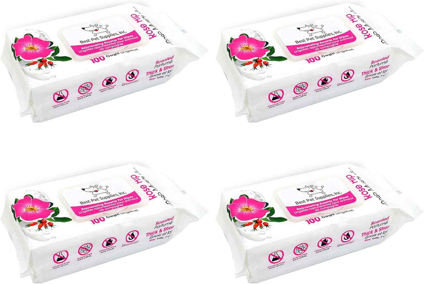 Best Pet Supplies Pet Wipes for Dogs - Dog Wipes Cleaning Deodorizing, for Coats, Ears, Paws - Hydrating, Aloe Vera