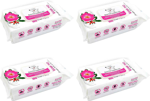 Best Pet Supplies Pet Wipes for Dogs - Dog Wipes Cleaning Deodorizing, for Coats, Ears, Paws - Hydrating, Aloe Vera
