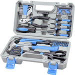CARTMAN 39 Piece Tool Set General Household Hand Kit with Plastic Toolbox Storage Case Orange