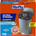 Hefty Ultra Strong Tall Kitchen Trash Bags, Lavender & Sweet Vanilla Scent, 13 Gallon, 80 Count