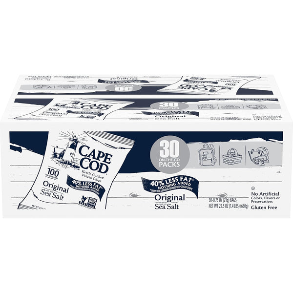Cape Cod Variety Pack Chips, 20 Count 1 Oz, Gluten-Free Snack