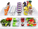 Sorbus Fridge Bins and Freezer Bins Refrigerator Organizer Stackable Food Storage Containers BPA-Free Drawer Organizers for Refrigerator Freezer and Pantry