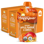 Happy Baby Organics Stage 2 Baby Food Pouches, 10 Count, 4 Ounces Each, Gluten Free, Vegan