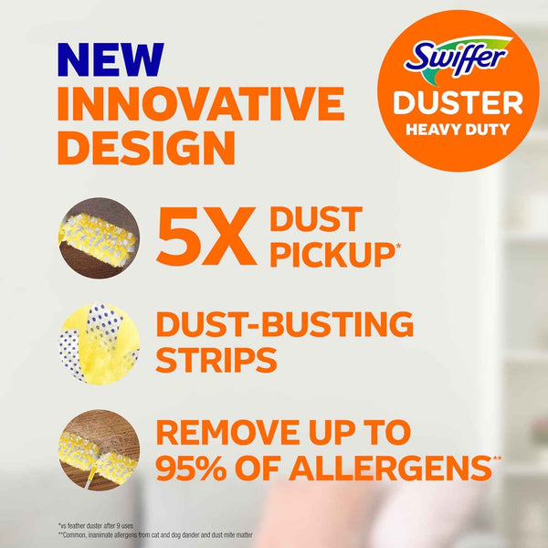 Heavy Duty Swiffer Duster Kit with 6 FT Extendable Handle by Swiffer for Dust Removal