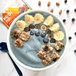 Plant-based meal replacement bar with whole food ingredients, oats, nuts, and seeds