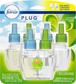 Febreze Plug In Air Freshener, Odor-Fighting Scented Oil Refill, Air Fresheners for Home and Bathroom and Kitchen, Long Lasting for Strong Odors, Sweet Watermelon Vine Scent, 0.87oz Refill, 3 Count