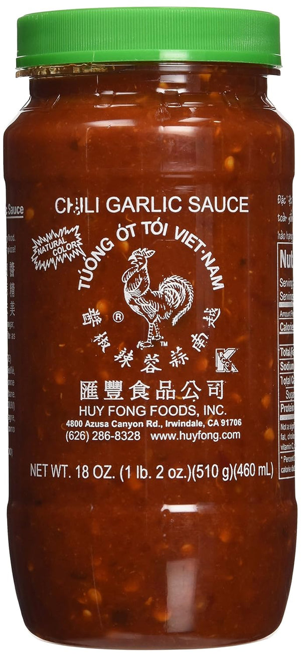 Huy Fong 8 oz Vietnamese Chili Garlic Sauce, Ready-to-Use Condiment or Cooking Sauce