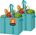 WISELIFE Reusable Grocery Bags [3 Pack],Large Grocery Tote Bag Water Resistant Shopping Bags Foldable Grocery Bag for Clothes,Shoes and Picnic