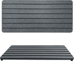 2 PCS Water Absorbent diatomite Coasters, 8.3" x 4" Water Absorbing Stone Tray for Sink, Stone Drying mat for Kitchen Counter, Stone soap Tray Used for Hand Soaps & toiletries & Plants