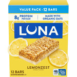 LUNA Bar LemonZest Flavor Gluten Free Snack Bars Value Pack 12 Pack