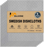 Swedish Dish Cloths - 10 Pack Reusable Kitchen Dishcloths - Ultra Absorbent Dish Towels for Washing Dishes - Cellulose Sponge Cloth Cleaning Rag - Assorted