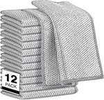 AIDEA Non Scratch Wire Dishcloth 24PK, Wire Dishwashing Rag for Wet and Dry, Washable Dish Rags No Odor, Cleaning Pads Steel Scrubber for Cookware, Sinks, Dishes, Stove Tops, 7"×8"