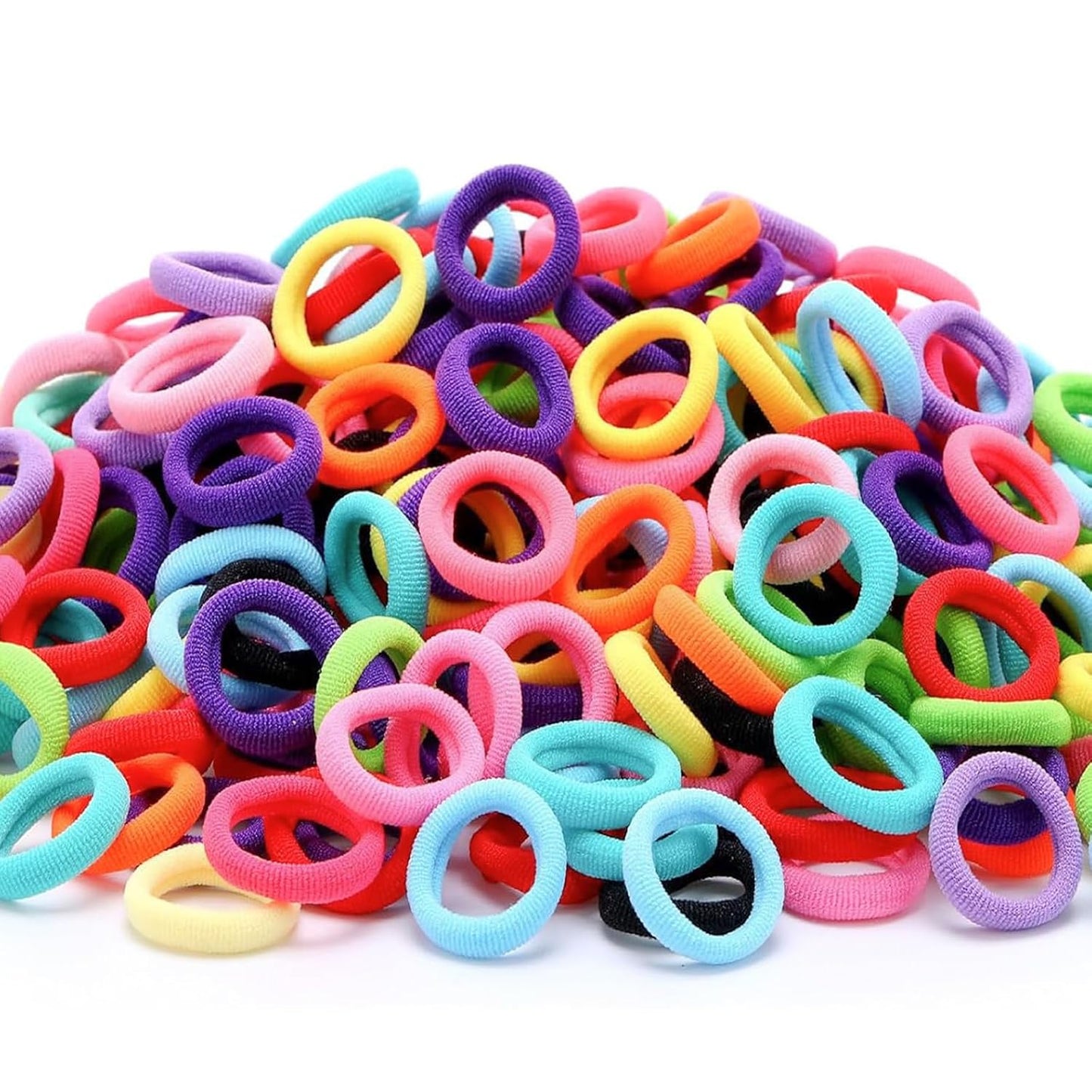 200PCS Small Hair Ties,No Crease Baby Hair Ties,Elastic Hair Ponytail Holder Hair Accessories for Baby Girls Infants Toddlers Kids