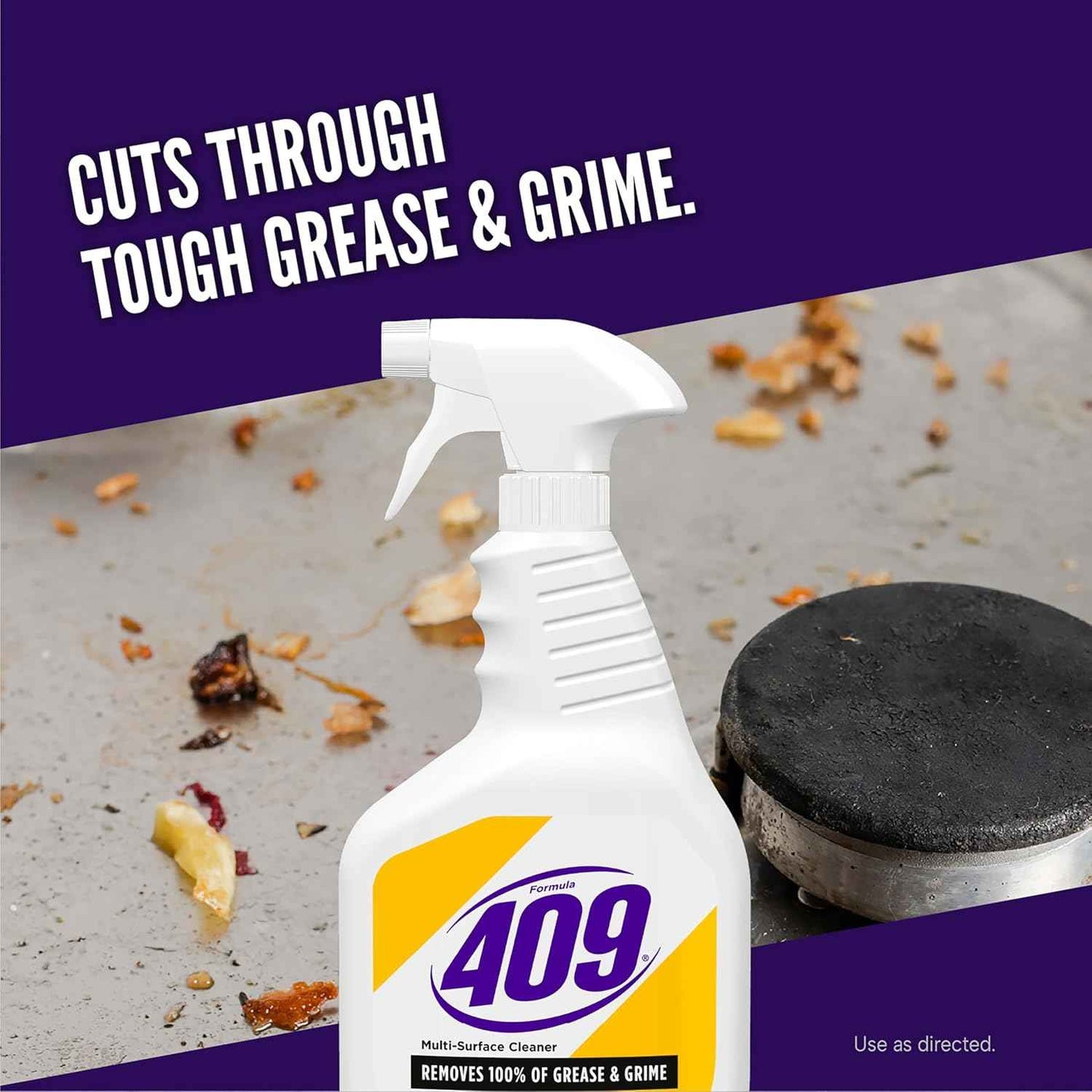 Formula 409 Multi-Surface Cleaner, Spray Bottle, Lemon Fresh, 32 Fluid Ounces, Pack of 3