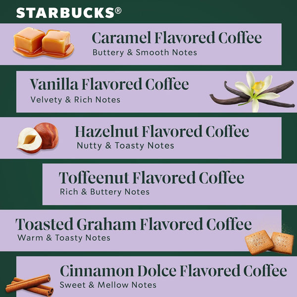 Starbucks K-Cup Coffee Pods Variety Pack 60 Keurig Pods