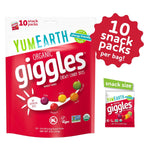 yumearth organic giggles 0.5 ounce allergy friendly candy pack of 10 individually wrapped