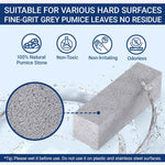 2-pack Extra Long Handle Pumice Stone Toilet Cleaner for Removing Bowl Rings Pool Bathroom