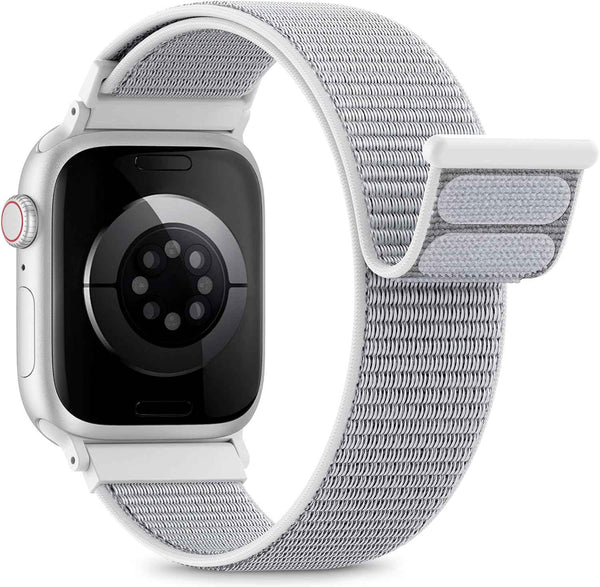 Nylon Loop Sport Band Compatible with Apple Watch Bands 44mm 45mm 46mm 49mm 42mm for Women Men, iWatch Wrist Straps for Ultra 3 2, Se, Series 11 10 9 8 7, Breathable, Soft Band Ideal for Outdoor