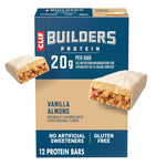 CLIF BUILDERS Vanilla Almond Flavor Plant Based Protein Bars 12 Pack