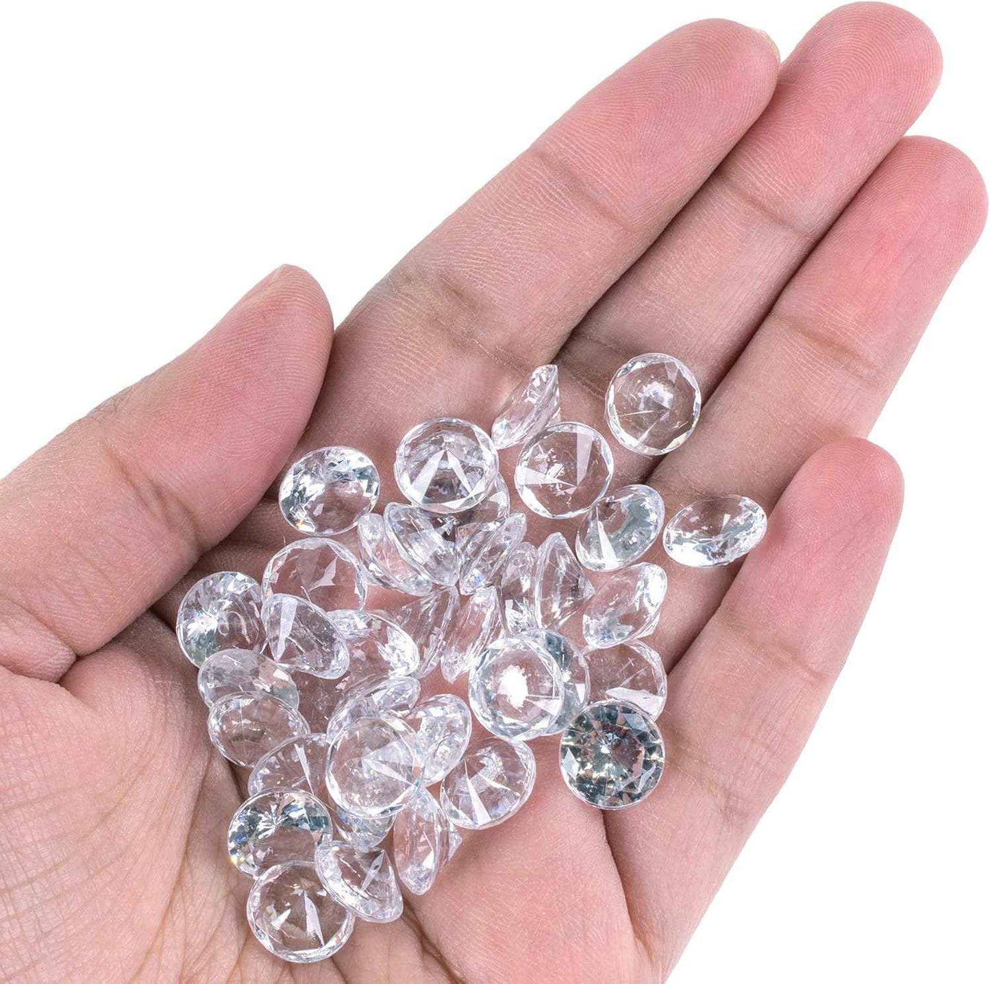 Super Z Outlet Diamond Table Confetti Party Toy Decorations for Weddings, Bridal Shower, Birthdays, Graduations, Home, and more. 800 COUNT, 4 Carat/8mm Jewels