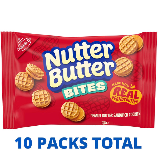 NUTTER BUTTER Bites Peanut Butter Sandwich Cookies snack packs