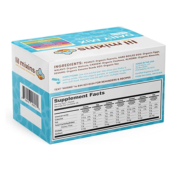 Lil Mixins Early Allergen Introduction Mix-ins for Ages 4-12 Months