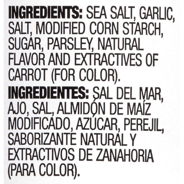 Lawry's Coarse Ground Parsley Garlic Salt with No MSG, 6 oz, Enhances Chicken, Steaks and Vegetables