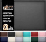 GORILLA GRIP 100% Waterproof Raised Edge BPA Free Silicone Pet Feeding Mat, Dog Cat Food Mats Contain Spills Protects Floors, Placemats for Cats and Dogs Water Bowl, Pets Accessories 18.5x11.5 Gray