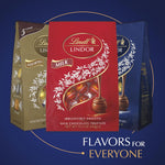 lindt lindor assorted dark chocolate truffles 15.2 oz bag with smooth melting truffle center