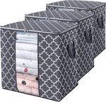 Storage bags for comforters and bedding with large capacity and sturdy zippers