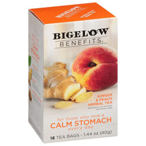 Bigelow Ginger Peach Herbal Tea, 108 Tea Bags, 6 Pack, Individually Wrapped