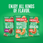 Emerald Nuts 18ct Mixed Nuts Variety Pack, 100-Calorie Individual Packs with Almonds, Walnuts & Cashews